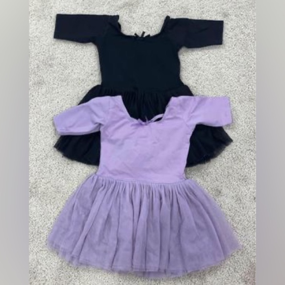 (2) 3/4 ballet leotards- size 2T